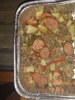 A picture of Salchichon (smoked sausage) and Beef.