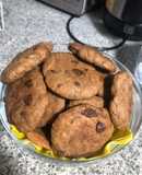 Galletas de mantequilla de maní y chocolate (veganas y sin gluten)