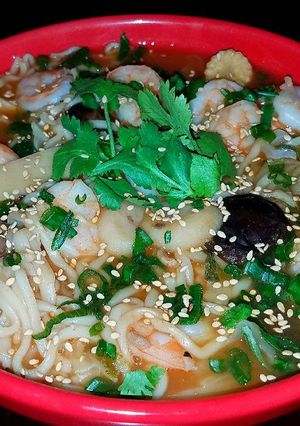 A picture of Mike's Spicy Asian Ramen Soup.
