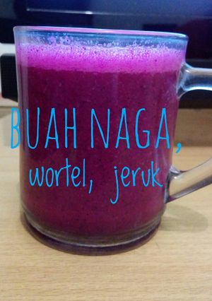 Foto resep Jus buah naga, wortel, jeruk