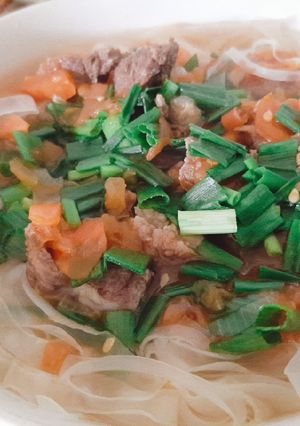 Hình của món Mì bò.