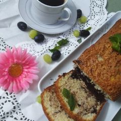 A picture of Marble tea Cake.