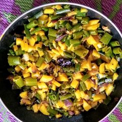 Onion Leaves Fry A picture of Onion Leaves Fry.