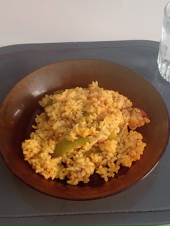 Una foto de Arroz con bacalao