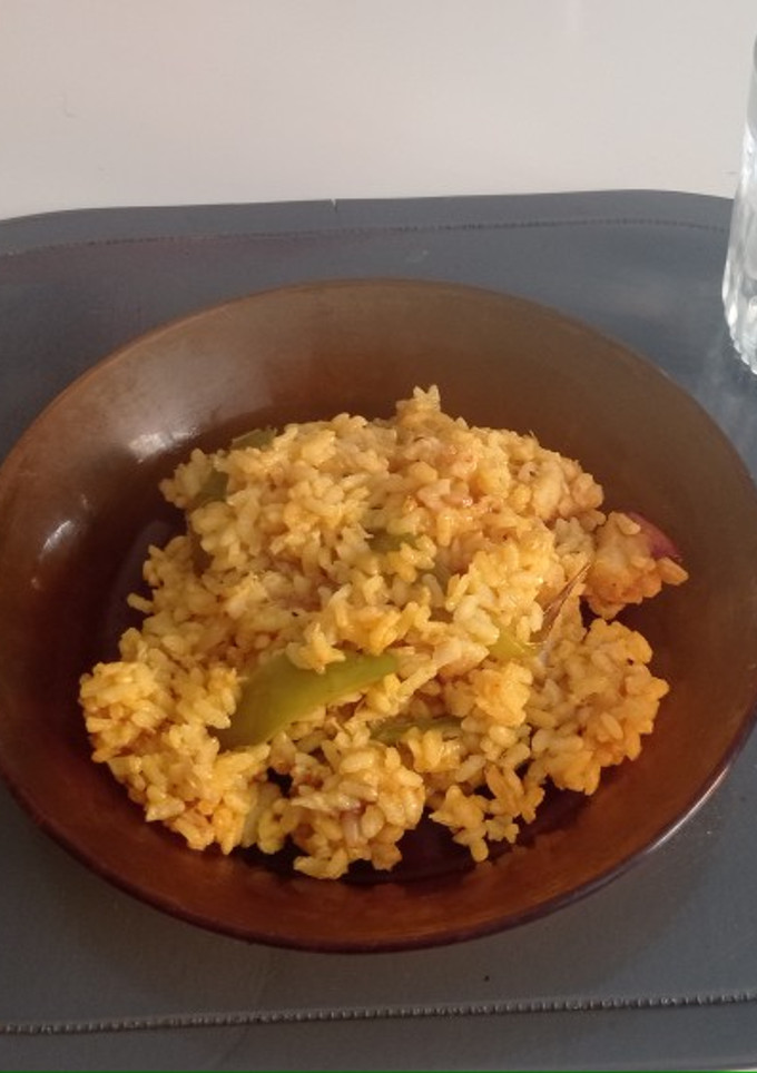 Una foto de Arroz con bacalao