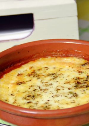 Una foto de Provolone al horno