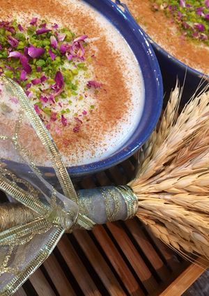 عکسی از دستور فرنی آرد برنج آتنا بانو