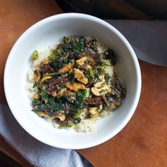 A picture of Mushroom quinoa.