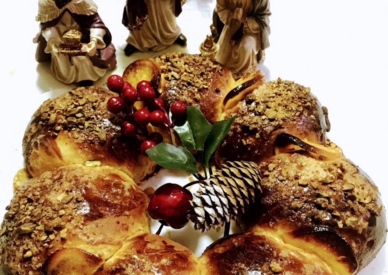 Roscón de Reyes de flor