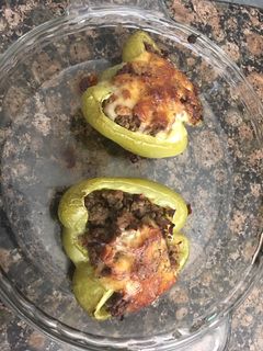 Una foto de Morrón relleno de carne