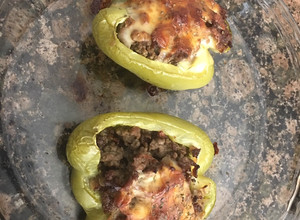 Una foto de Morrón relleno de carne