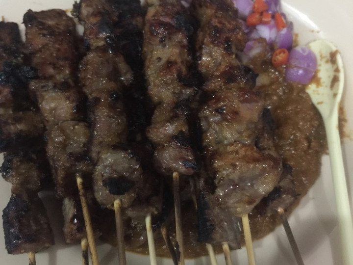 Wajib coba! Resep buat Sate sapi bumbu kacang yang istimewa