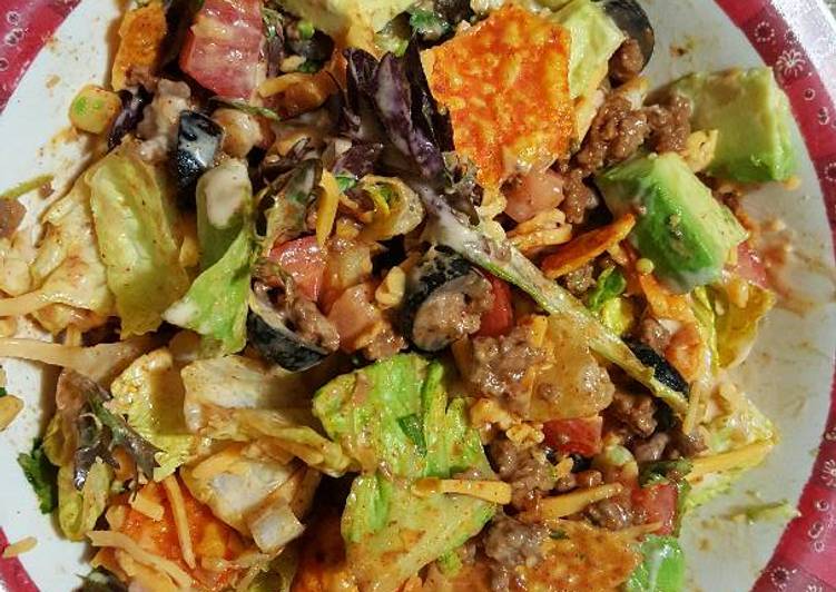 Steps to Prepare Speedy Easy Taco Salad