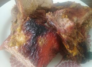 Una foto de Costillas de cerdo adobada en vino blanco