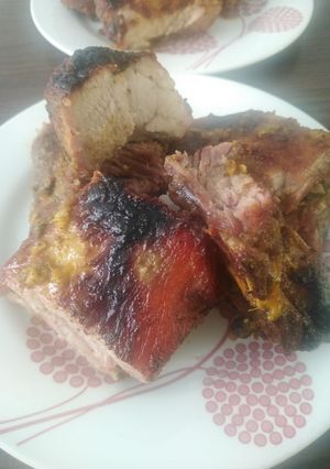 Una foto de Costillas de cerdo adobada en vino blanco