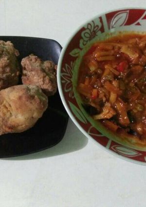 Foto resep Ayam kriuk saus sayur