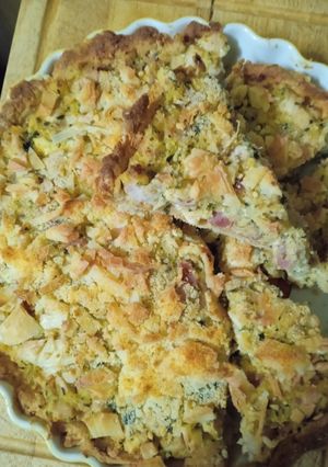 Una foto de Tarta de pollo y choclo
