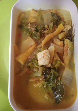 Foto resep Gule tahu sawi jagung muda
