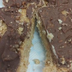 A picture of Tahini low sugar or sugar free fudge bars.