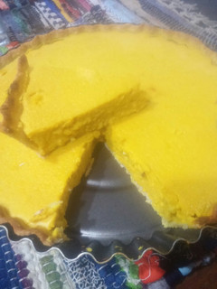 Una foto de Tarta de zapallo con masa integral