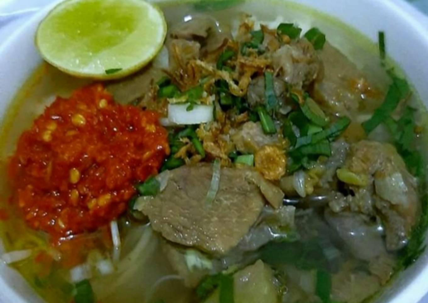 Soto daging kuah bening