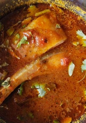 A picture of Chettinad fish curry.