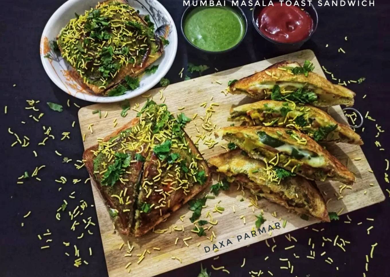 Mumbai Masala Toast Sandwich