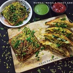 Mumbai Masala Toast Sandwich A picture of Mumbai Masala Toast Sandwich.