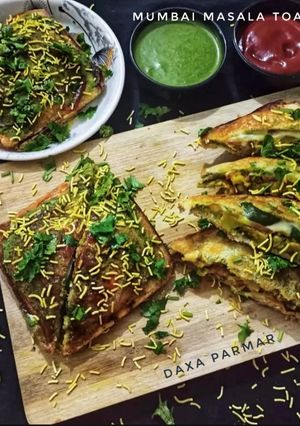 A picture of Mumbai Masala Toast Sandwich.