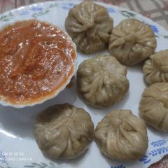 Soya Veggie momos A picture of Soya Veggie momos.