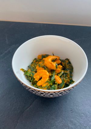 Une photo de Curry de crevette