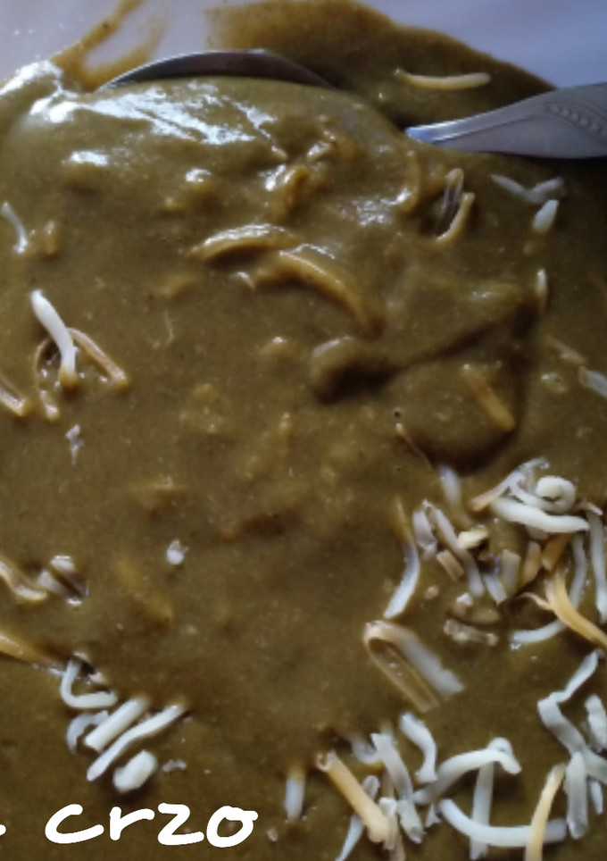 Una foto de Puré de romaza con boletus