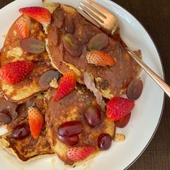 Protein banana pancakes! A picture of Protein banana pancakes!.