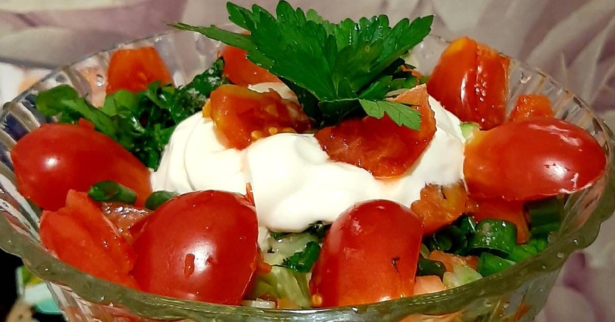 Салат из огурцов и зелени, рецепты с фото (6 732 пошаговых