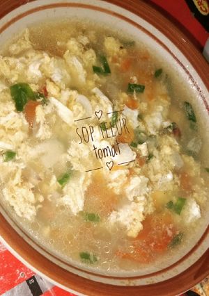 Foto resep Sop telur tomat