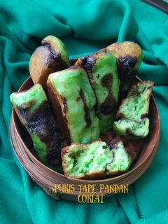 Foto resep Pukis Tape Pandan Coklat