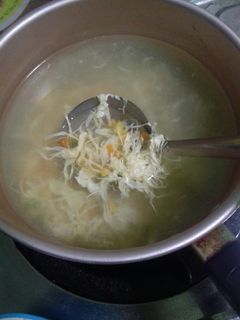 Foto resep Sup Jagung Wortel Telur Ayam