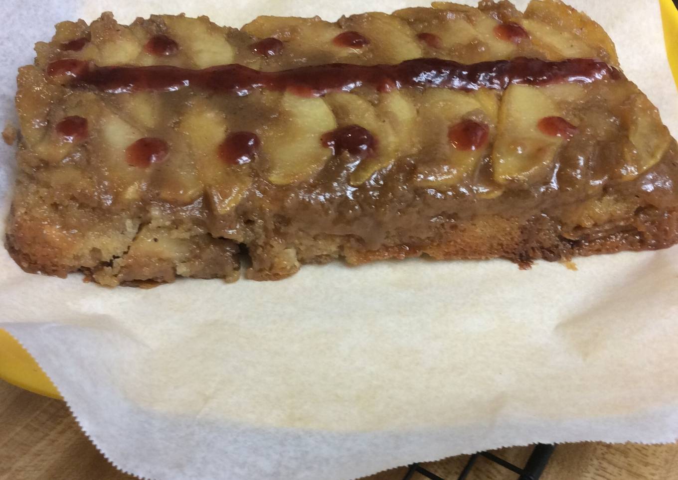 Upside down Caramel Apple Cake