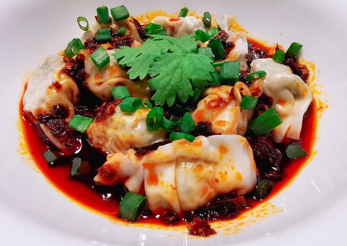 Recipe of favorite 紅油抄手 SICHUAN SPICY WANTON IN RED OIL (INSPIRED BY DTF)