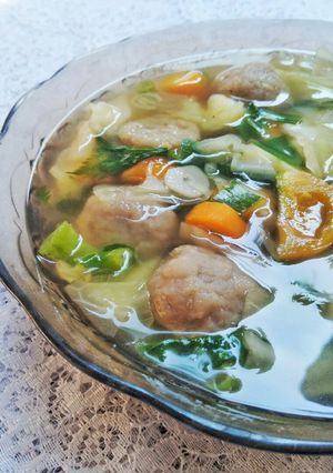 Foto resep Sayur Sop Bakso Ala Rumahan