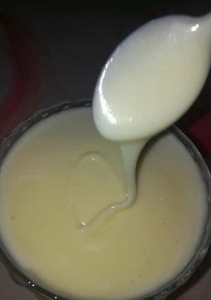 صورة لوصفة حليب محلي مركز