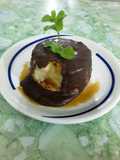 Natiflan de caramelo con cobertura de chocolate