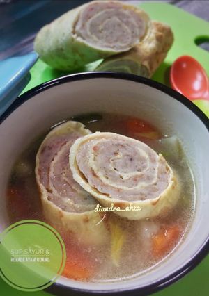 Foto resep Sup sayur & rolade ayam udang(mpasi 1y+)