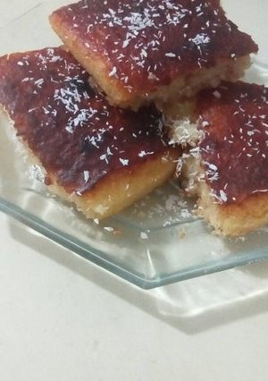 صورة لوصفة بسبوسه بجوز الهند