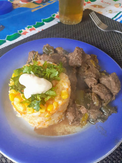 Una foto de Carne mongoliana