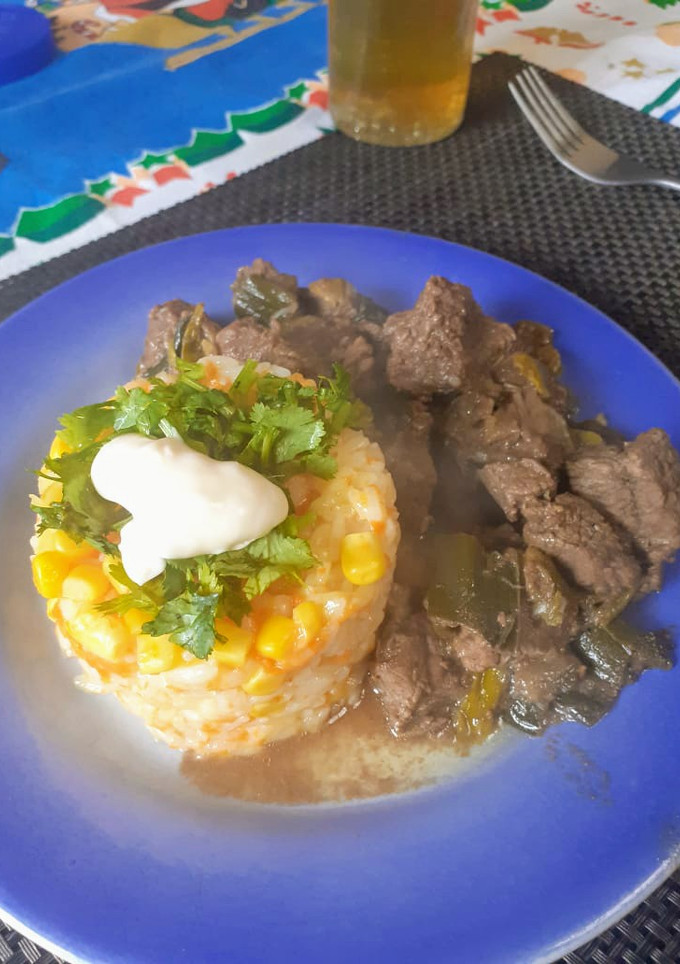 Una foto de Carne mongoliana