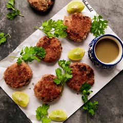 A picture of Rajma kabab.