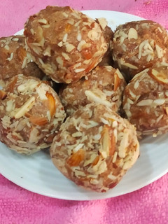 A picture of Dry Fruits Wheatfloor Laddu.