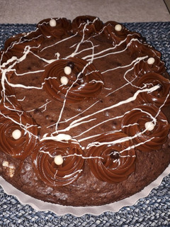 Una foto de Brownie con dulce de leche