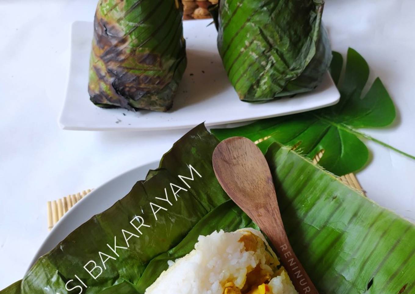 Nasi Bakar Ayam (Bungkus Segitiga)